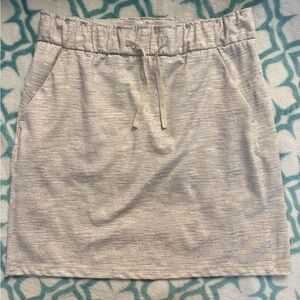 Hilary Radley Light Gray Mini Skirt